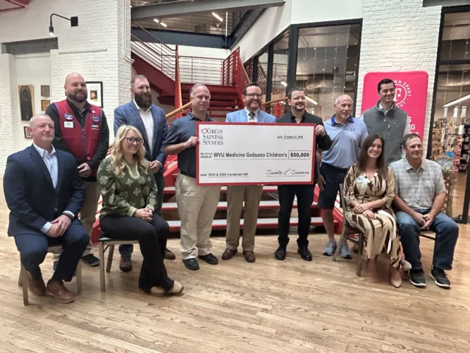 Story and Video: Wheeling’s Golisano Children’s Outpatient Clinic Gets $50,000 From Circus Saints and Sinners